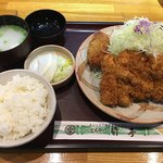 とんかつ竹亭 - チキンカツ定食（900円）