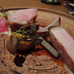 LIAISON - 茶美豚ロース肉のロティ
                                ブール・ノワゼット
                                