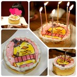 肉菜処和心 - お店から外注していただいたバリィさんのBirthdayケーキ♡