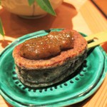 おおたに - 八寸の 胡麻豆腐のふき味噌焼き。　　　　　　2018.01.06