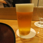 日本料理 太月 - 30年1月　生ビールグラス