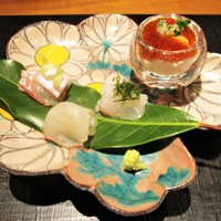 おおたに - 造り：平目のお造りと鱈の白子ポン酢。　　　　　　2018.01.06