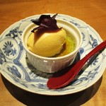 おおたに - 甘味：安納芋のアイスクリームと抹茶のブリュレ。　　　　　　2018.01.06