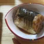 海さくら - サバの煮付け、飾り切りの蓮根も。