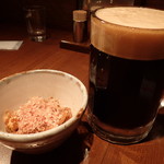 皮酢＋エビス黒生