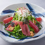 Tuna and mizuna choregi salad