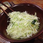 かつ吉 水道橋店 - キャベツ
                                (おかわり自由)