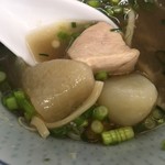 食い味の道有楽 - けんちんの大根、玉蒟蒻、鶏肉