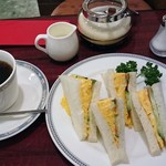 喫茶　ラ・セーヌ - 焼き玉子サンドSET500円