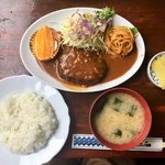 リヴァージュ - Ａランチ  ハンバーグ ♪