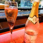 水暉 - 二杯目は同じ銘柄のロゼをいただきました