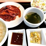 Wagyuu Yakiniku Heijouen - 大盛りハラミと大盛りご飯。