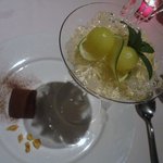 コポンノープ - ブランマンジェとメロンのゼリー寄せ　白ワインジュレ