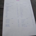 bills - モヒート・カクテル・ウイスキー・ビールメニュー（１１年５月）