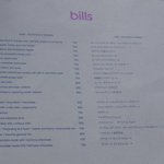 bills - 飲み物メニュー（１１年５月）
