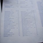 bills - ワイン（白）・シャンパンリスト（１１年５月）