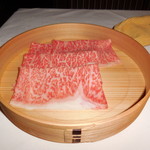 瀬里奈 - 栃木県産のA5サーロインのしゃぶしゃぶ肉その３です。