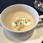 レストラン シェーブル - ランチのスープ