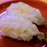 回転寿司喜楽 - 天然生車海老160円