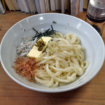 手打ちうどん ぶれーど・う - 釜・バター・ジャコ