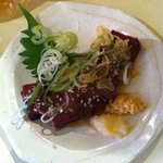 杉田もつ肉店 - さらに厚くなったレバ刺し