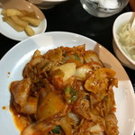 天香園 - 豚キムチ炒め