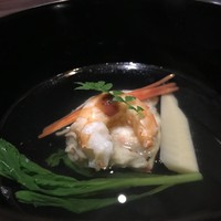 味あら井 - 吸い物　しんじょと地物海老