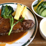 Homer - ランチステーキセット \1,650