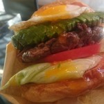 My HAMBURGER - レギュラーバーガー￥950,エッグ￥100,アボガド￥150,燻製ベーコン￥150