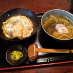 だし自慢うどん屋柏本 - 他人丼＆小うどんセット