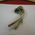 天ぷら 京星 - こごみ