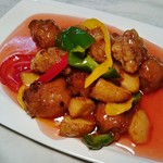 アセロラ酢のピンク酢豚