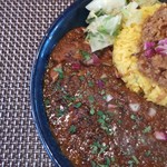 ホールスパイスカレー青藍 - カレー定食２種盛＋季節のポテサラ
