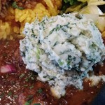 ホールスパイスカレー青藍 - カレー定食２種盛＋季節のポテサラ