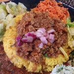 ホールスパイスカレー青藍 - カレー定食２種盛＋季節のポテサラ