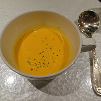 鉄板ダイニング皇 - ランチ　金時人参のポタージュ