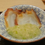 さえ喜 - 蛸の桜のチップ燻製☆４　山葵・山芋・オクラとほんのり燻製が合う合う