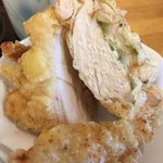 ふる里うどん  - かしわ天ぶっかけのとり天