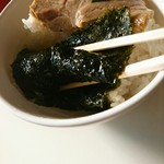 西海亭 - この海苔が風味最高でした(^O^)ｯ♪