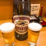 鰻家 - 鰻にはラガーが良く合う