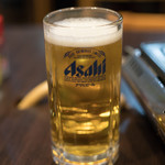 蒲田とんちゃん - 2018.1 生ビール中（480円）アサヒスーパードライ