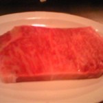 ステーキ ならまち - 焼く前のお肉。美しい！