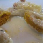 トラットリア エ ピッツェリア アミーチ - 中味はカボチャ＆リコッタ