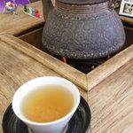 Shimokitachaenooyama - ソフトを待つ間、ほうじ茶をサービスして頂きました