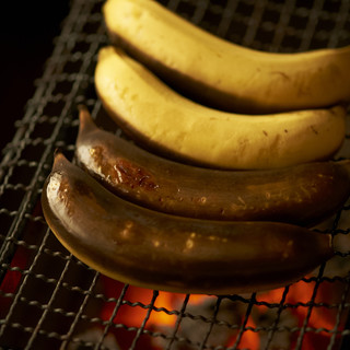 Dessert is now decided. Famous "Grilled banana with ice cream"