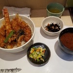 天ひろ - 上天丼ランチ 壱の揚は天丼で