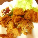 らーめん天水 - 三品目「鶏のから揚げ」