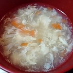 好味苑 - 好味苑 ＠本蓮沼 日替わりランチAに付く溶き玉子スープ