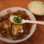 麺屋天狗 - 尾道ラーメン&ごはんセット♪(๑ᴖ◡ᴖ๑)♪