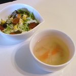 Chanoma cafe - サラダとスープ